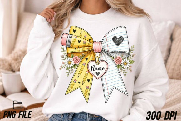 Download Teacher Pencil Paper Bow PNG, Teach - Teacher Collection
