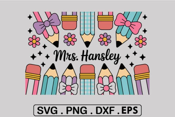 Download Teacher Pencil Border SVG. - Teacher Collection
