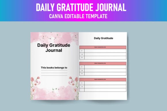 Download Daily Gratitude Journal Canva KDP - Gratitude Collection